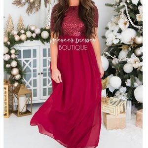 Neesee’s Dresses Medium Burgundy Dress (unused)